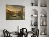 Venice Grand Canal Da Vinci Style Glass Wall Art