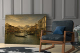 Venice Grand Canal Da Vinci Style Glass Wall Art