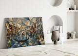 Venice Grand Canal Cubist Style Glass Wall Art