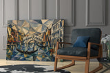 Venice Grand Canal Cubist Style Glass Wall Art