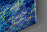 Statue of Liberty Van Gogh Style Glass Wall Art