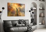 Statue of Liberty Turner Style Glass Wall Art