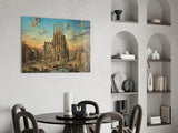 Sagrada Familia Surrealist Style Glass Wall Art