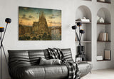 Sagrada Familia Bosch Style Glass Wall Art