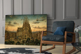 Sagrada Familia Bosch Style Glass Wall Art