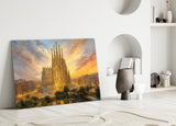 Sagrada Familia Turner Style Glass Wall Art