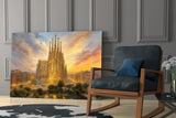 Sagrada Familia Turner Style Glass Wall Art