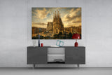 Sagrada Familia Da Vinci Style Glass Wall Art