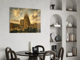 Sagrada Familia Da Vinci Style Glass Wall Art