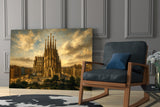 Sagrada Familia Da Vinci Style Glass Wall Art