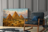 Pyramids of Giza Bosch Style Glass Wall Art