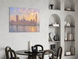 Big Ben Westminster Monet Style Glass Wall Art