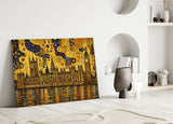Big Ben Westminster Klimt Style Glass Wall Art