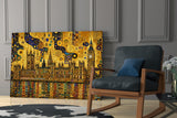 Big Ben Westminster Klimt Style Glass Wall Art