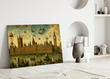 Big Ben Westminster Bosch Style Glass Wall Art