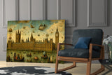 Big Ben Westminster Bosch Style Glass Wall Art