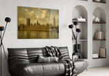 Big Ben Westminster Da Vinci Style Glass Wall Art