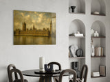 Big Ben Westminster Da Vinci Style Glass Wall Art