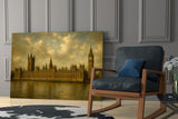 Big Ben Westminster Da Vinci Style Glass Wall Art