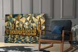 Big Ben Westminster Cubist Style Glass Wall Art