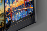 Istanbul Bosphorus Bridge Nine Painting Styles Collage Glass Wall Art