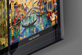 Venice Grand Canal Nine Painting Styles Collage Glass Wall Art
