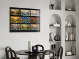 Venice Grand Canal Nine Painting Styles Collage Glass Wall Art