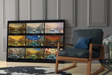 Venice Grand Canal Nine Painting Styles Collage Glass Wall Art