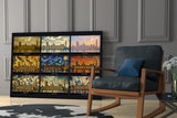 Big Ben Westminster Nine Painting Styles Collage Glass Wall Art