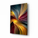 Cuadro de cristal Silken Colour Vortex Abstract - 72x46 cm