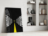 Positive All Your Way Up Perspective Typography Glass Wall Art