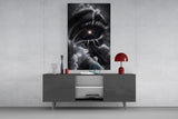 Cosmic Eye Starburst and Clouds Glass Wall Art