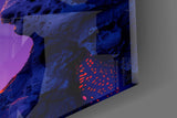 Glowing Lava Arch Surreal Landscape Glass Wall Art
