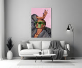 Cash Sunglasses Glam Woman Pop Art Glass Wall Art