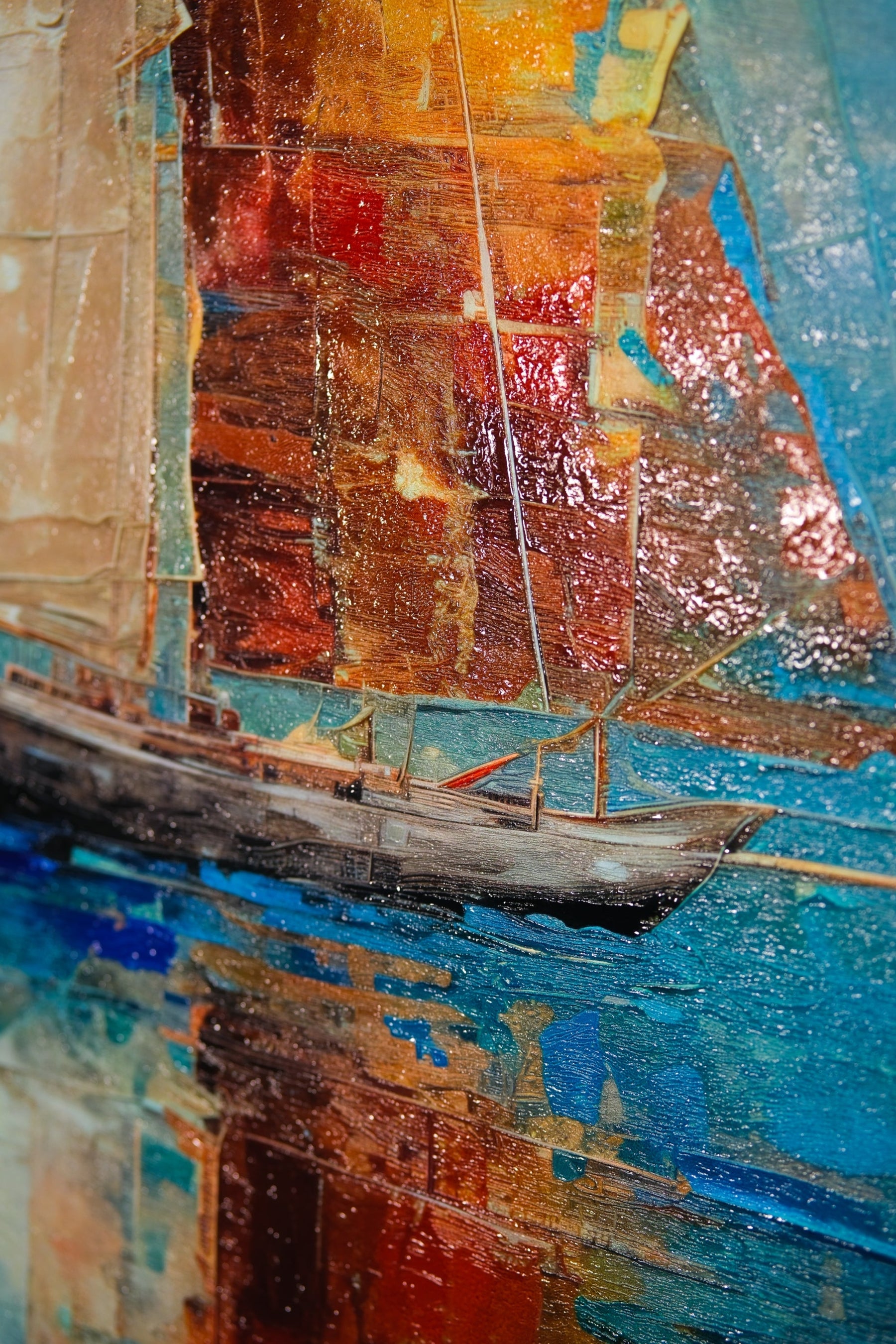 Quiet Voyage — Haptic 3D Embossed + High-Gloss Lacquer Print