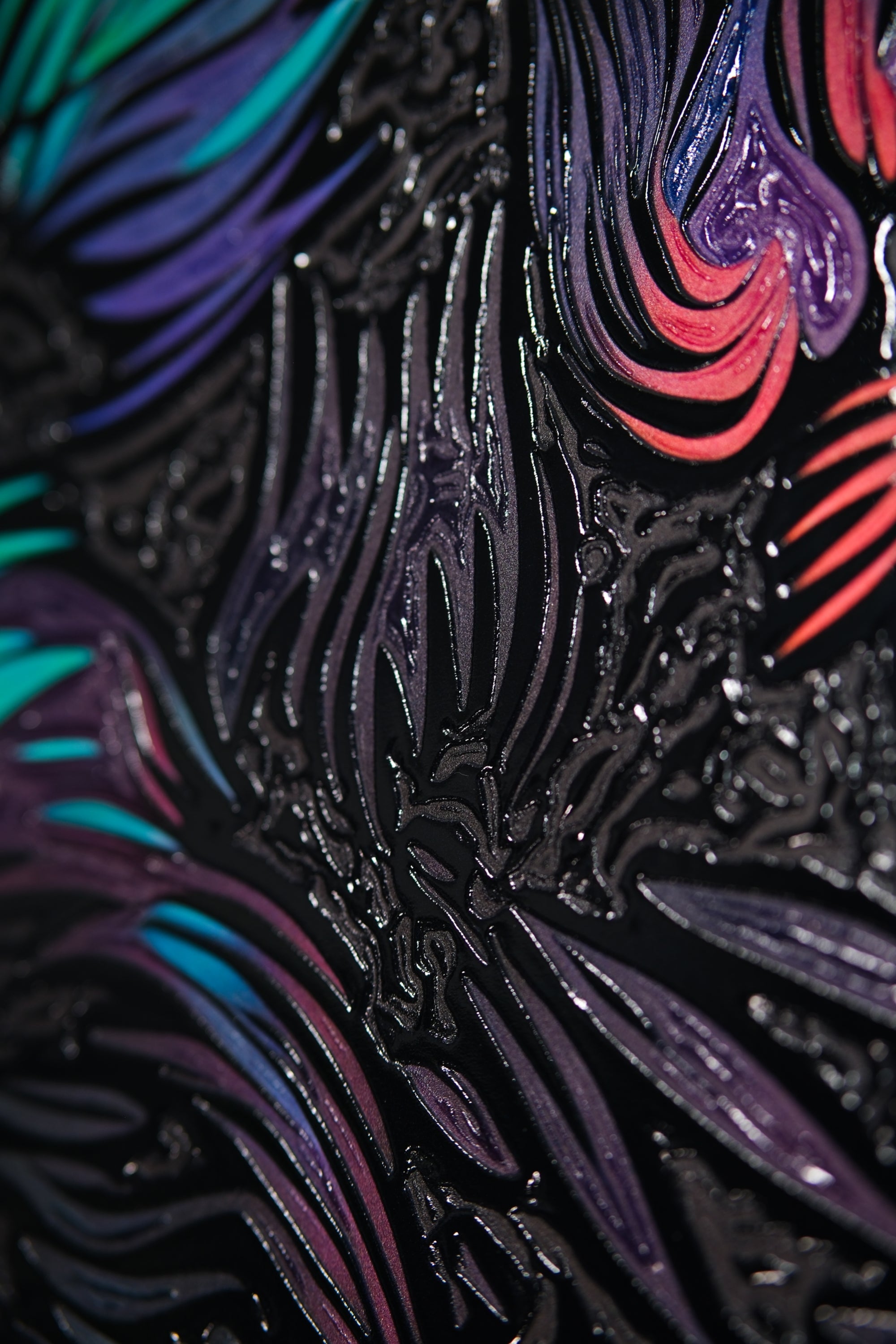 Neon Canopy Alpha — Haptic 3D Embossed + High-Gloss Lacquer Print