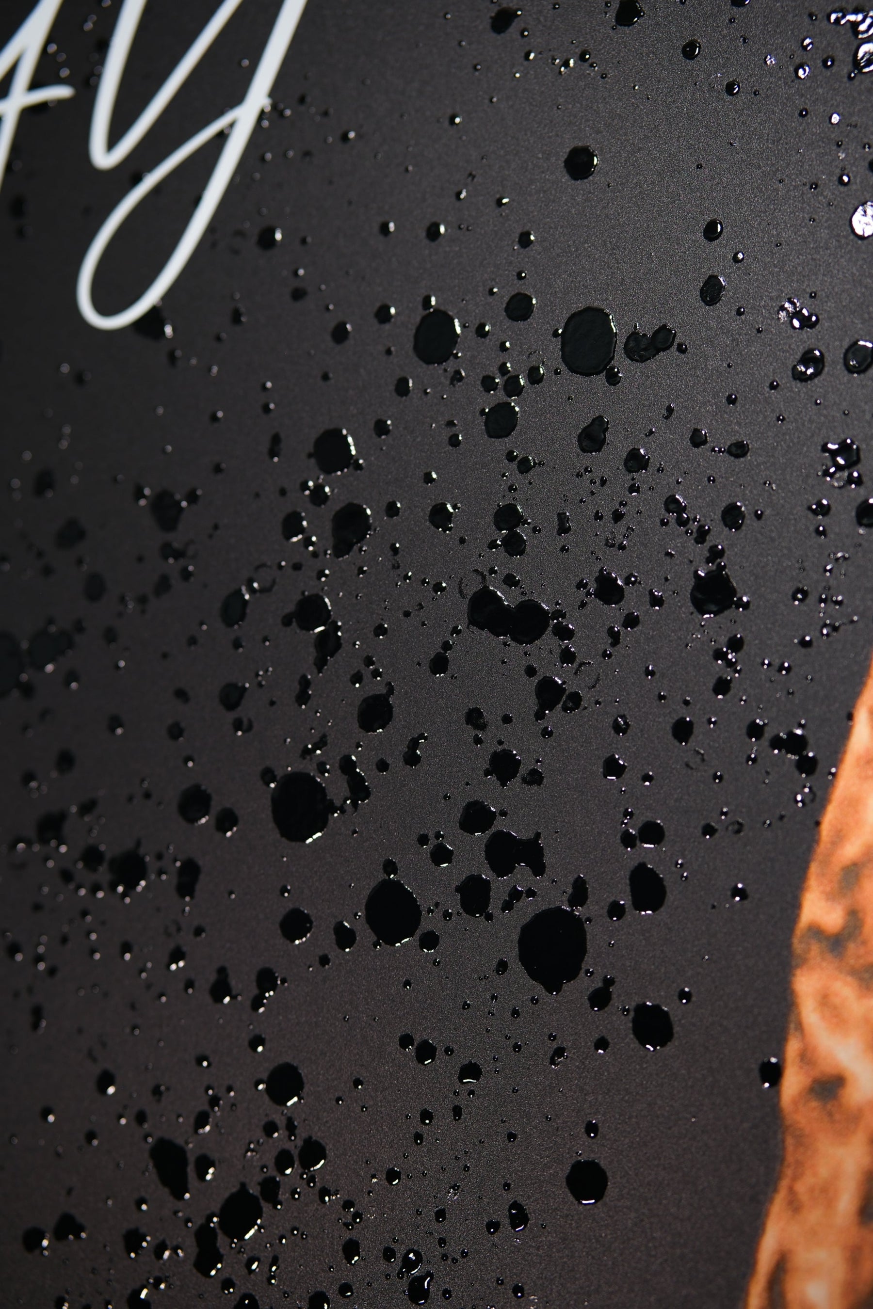 Lacquer Rain King — Haptic 3D Embossed + Pure Gloss Lacquer Print