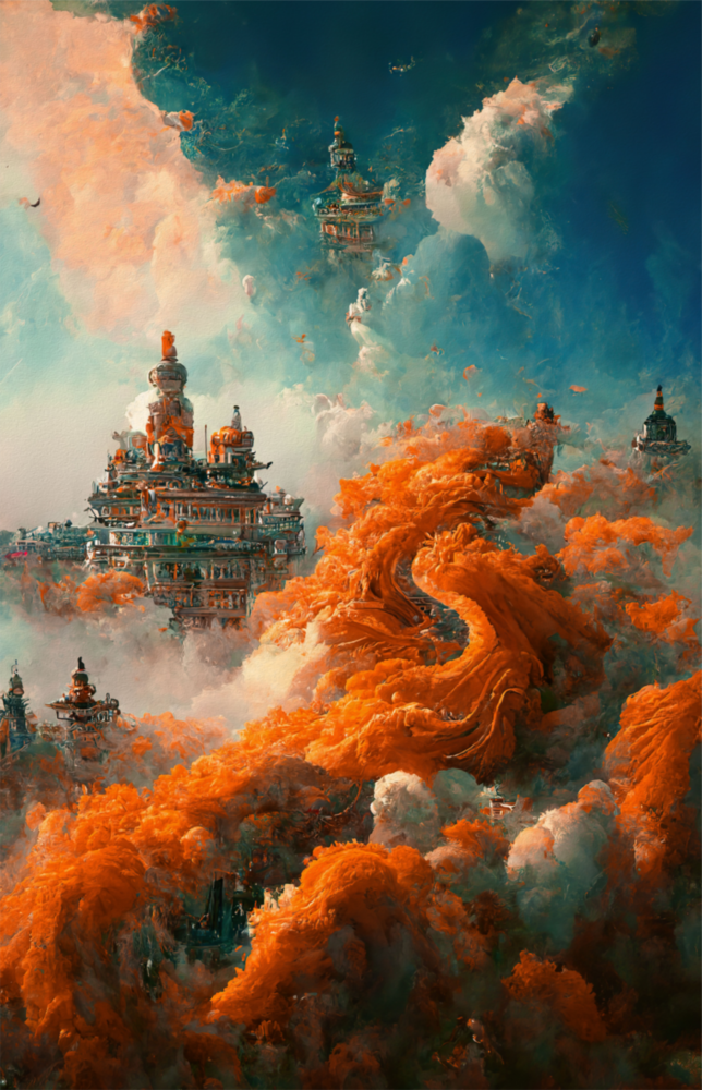 Arte della parete di vetro Castello da sogno