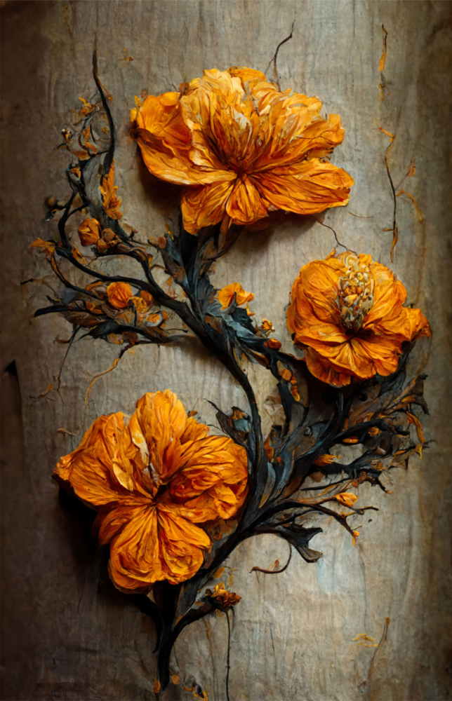 Timeless Flowers Glass Art  || Designer Collection