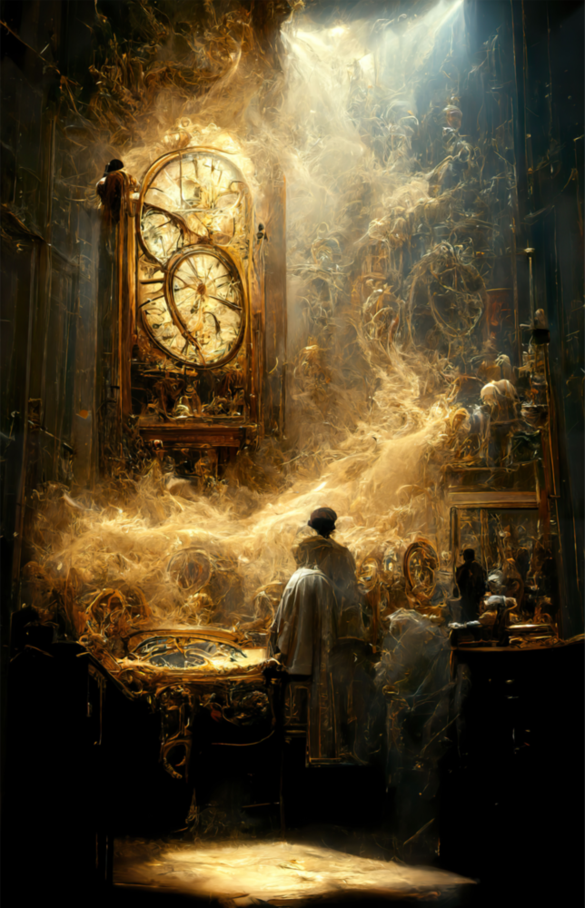 Temps de temps Impression sur verre