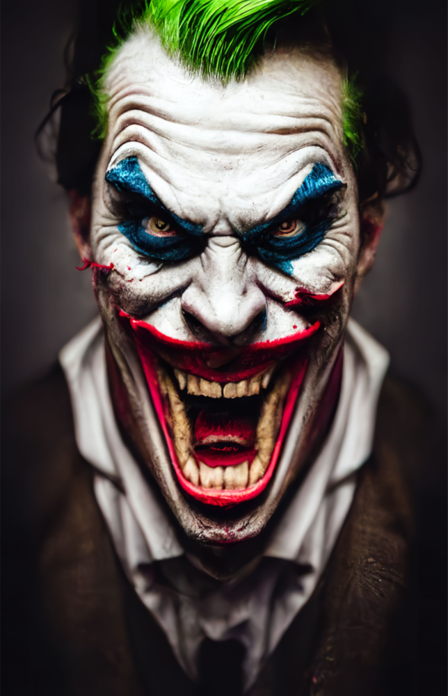 Arte della parete di vetro Il sorriso di Joker