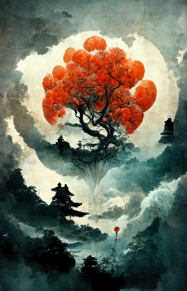 Arbre de la vie Impression sur verre