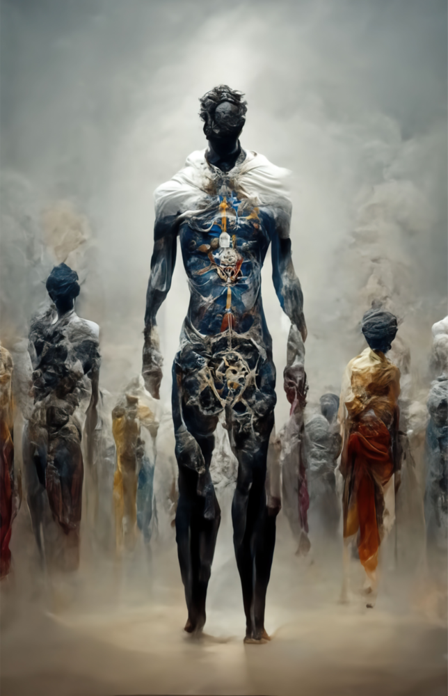 Arte de pared de vidrio de Luchadores de la nueva era