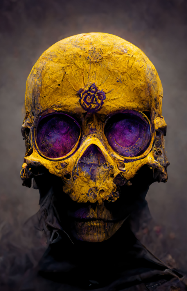 Arte della parete di vetro Cranio