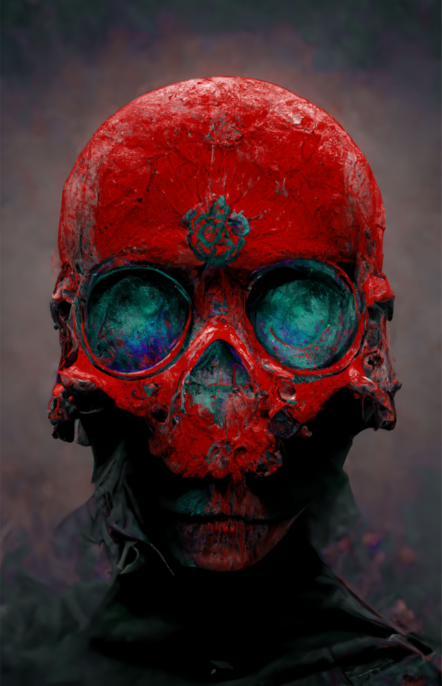 Arte della parete di vetro Cranio