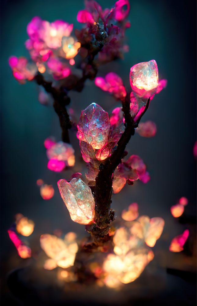 Arte della parete di vetro Fiorisce di fuoco