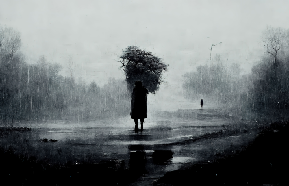 Solitude Impression sur verre