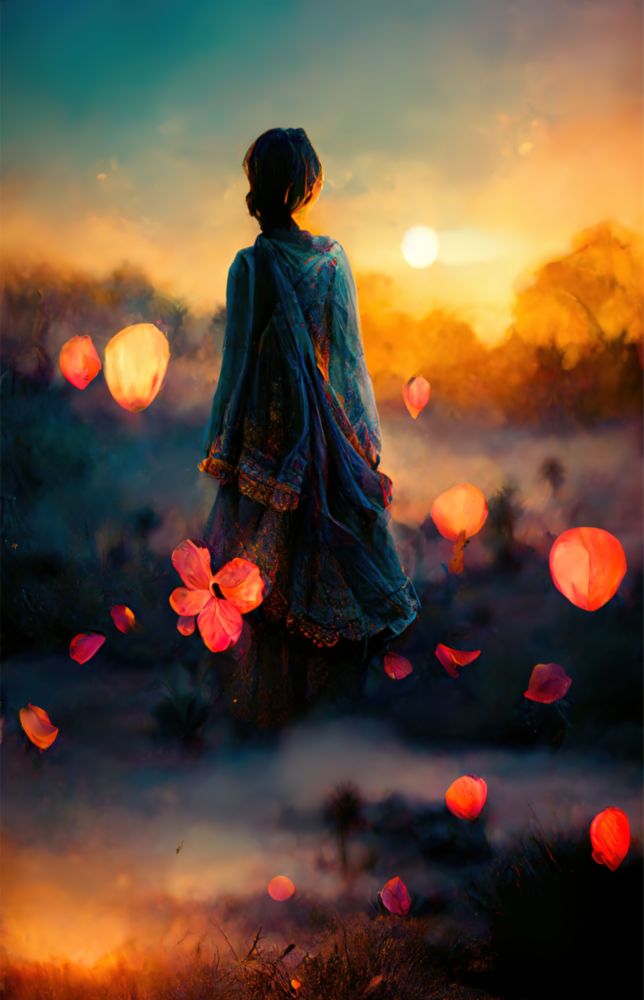 Arte della parete di vetro Verso il tramonto