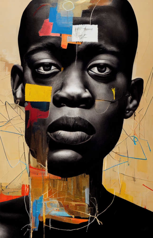 Arte della parete di vetro Lo sguardo ribelle