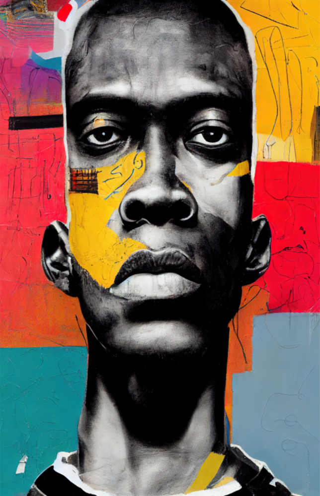 Arte della parete di vetro Lo sguardo ribelle